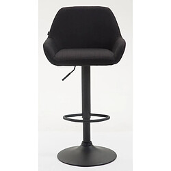 Avis Non Lot de 2 tabourets de bar Braga tissu noir