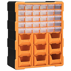 vidaXL Organisateur multi-tiroirs avec 39 tiroirs 38x16x47 cm