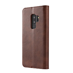 Avis Wewoo Housse Coque Pour Galaxy S9 Plus LC.IMEEKE Étui en cuir à rabat horizontal à texture de veauavec support et fentes cartes et portefeuille marron