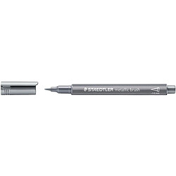 STAEDTLER Feutre pinceau métallisé, argent ()