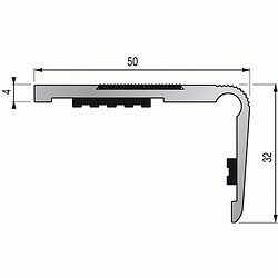 Dinac NEZ MARCHE ALU PERCE50X32 3M