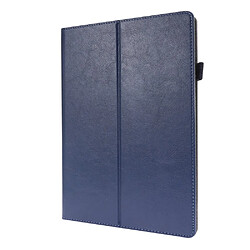 Etui en PU conception à deux volets de texture de cheval fou bleu pour votre Apple iPad 10.2 (2020)