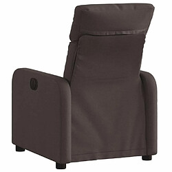 Avis Maison Chic Fauteuil Relax pour salon, Fauteuil inclinable Marron foncé Tissu -GKD43593