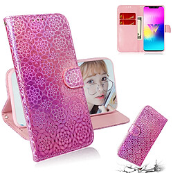 Wewoo Housse Coque Pour LG W10 couleur unie boucle magnétique coloré horizontale étui en cuir PU avec titulaire et fentes cartes et portefeuille et lanière rose