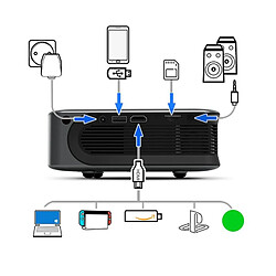 Acheter Yonis Videoprojecteur LED 3000 Lumens HD Portable