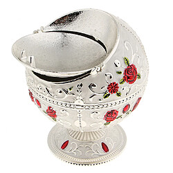 Acheter Coffret à bijoux en métal avec couvercle Cendrier coupe-vent Home Decor Silver Rose