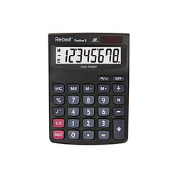 Rebelle Rebell Calculatrice de bureau Panther 8, noir ()