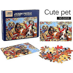 Universal 1000 pièces d'animaux mignons puzzle puzzle jeu de décompression