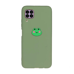 Coque en TPU + PU poupée animale enduite grenouille pour votre Huawei P40 Lite 4G/Nova 6 SE/Nova 7i