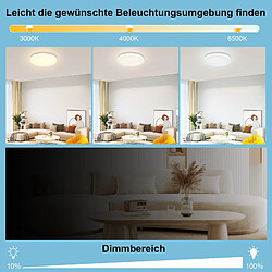 Avis Autres Temps ZMH LED Plafonnier Living Room 22CM 18W Bathroom Light Angular IP54 Bedroom Kitchen