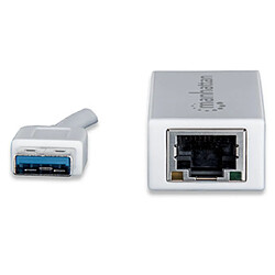 Acheter Manhattan 506847 adaptateur et connecteur de câbles USB 3.0 RJ-45 Blanc