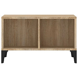 Maison Chic Table basse,Table Console Table d'appoint, Table pour salon Chêne sonoma 60x50x36,5 cm Bois d'ingénierie -MN27903 pas cher