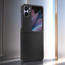 Avis Avizar Coque pour Oppo Find N2 Flip Style carbone Conception 2 parties noir