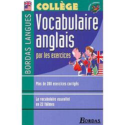 Vocabulaire anglais par les exercices - Occasion