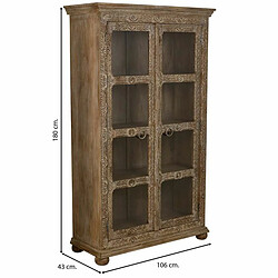 Avis Présentoir Alexandra House Living verre Fer Bois de manguier 43 x 180 x 106 cm