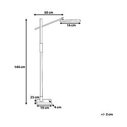 Avis Beliani Lampadaire gris foncé à LED AQUARIUS