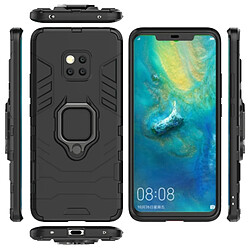 Acheter Wewoo Coque Housse de protection antichoc PC + TPU pour HuMate 20 Pro, avec support d'anneau magnétique (Noir)