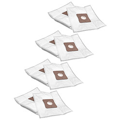 vhbw 20x Sacs remplacement pour Severin BC7045, BC7055 pour aspirateur - microfibres non tissées, 30,5cm x 21cm, blanc