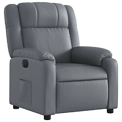 Avis vidaXL Fauteuil inclinable électrique Gris Similicuir