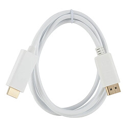 Avis Wewoo Câble adaptateur DisplayPort mâle à HDMIlongueur 1,8 m blanc