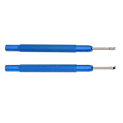 2x Ensemble D'outils De Barre De Retrait De Broche De Liaison Pour Le Retrait Des Bracelets De Montre Bleu