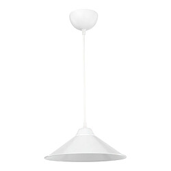 Helloshop26 Lustre lampe lumière suspendu suspension en plastique hauteur 48 cm E27 blanc 03_0007499