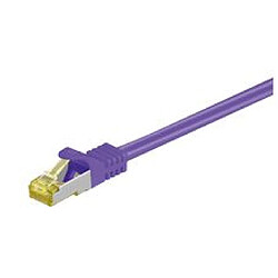 Disney RJ45 patch cord S/FTP (PiMF), w. CAT7 raw cable 0.25m Purple 4x2xAWG 26, CU