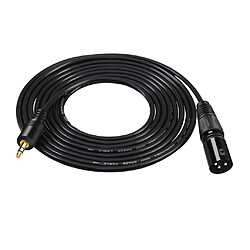 Audio 3,5 Mm Mâle Vers XLR Câble Stéréo Prise Casque Câble Adaptateur Audio 10 M