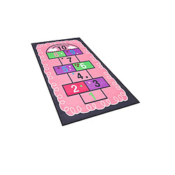 Beliani Tapis enfant avec motif marelle rose 80 x 150 cm HONAZ