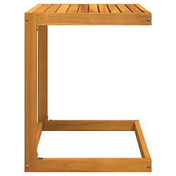 Acheter vidaXL Table en forme de C 42x40x50 cm bois massif d'acacia