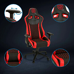 Acheter Chaise de Gaming / Chaise de bureau GAMEBREAKER SX 04 Tissu / Similicuir noir / rouge hjh OFFICE