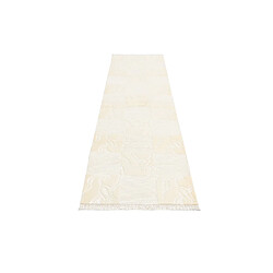 Avis Vidal Tapis de couloir en laine 297x81 beige Darya