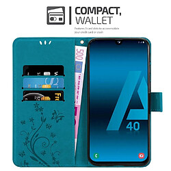 Cadorabo Coque Samsung Galaxy A40 Etui en Bleu