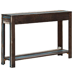 Avis vidaXL Table console Bois massif Vintage 118 x 30 x 80 cm