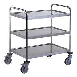 Chariot de service 3 plateaux Tournus 800x530mm