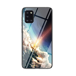 Coque en TPU modèle de ciel étoilé hybride météore pour votre Samsung Galaxy A31