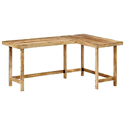 vidaXL Bureau 165x110x75 cm bois massif de manguier