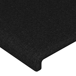 Acheter Maison Chic Tête de lit scandinave à LED,meuble de chambre Noir 180x5x78/88 cm Tissu -MN16253