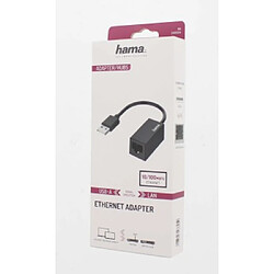 HAMA Adaptateur réseau, fiche USB - port LAN/Ethernet, Fast Ethernet