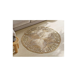 Avis ICONIK INTERIOR Tapis rond en jute - Boho Bali - 100 CM - Bilú Naturel