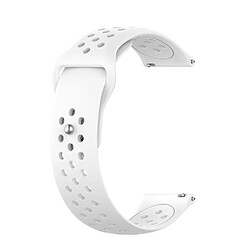 Bracelet en TPU couleur unie blanc pour votre Samsung Galaxy Watch 42mm