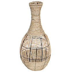 Atmosphera, Createur D'Interieur Vase Décoration en rotin Naturel H 63 cm - Atmosphera