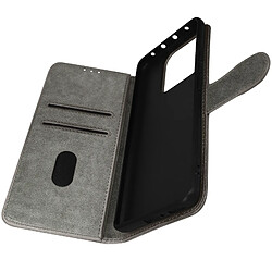 Avizar Housse pour Xiaomi 13 Pro portefeuille rangement carte support vidéo gris