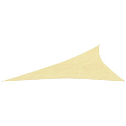 Helloshop26 Voile d'ombrage 160 g/m² PEHD 3 x 4 x 5 m beige 02_0008973