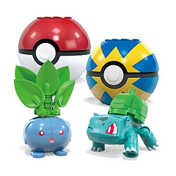 Mattel Pokémon - Jeu de construction MEGA set de 4 Pokemon Plante