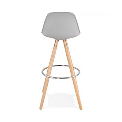 Kokoon Design Tabouret de bar design ANAU GREY 42x43x95 cm pas cher