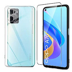 Xeptio Oppo A76 / A96 4G coque tpu transparente et vitre