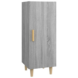 vidaXL Buffet Sonoma gris 34,5x34x90 cm Bois d'ingénierie