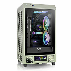 Boîtier ATX semi-tour THERMALTAKE Tower 200 Noir Vert