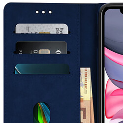 Avizar Étui Apple iPhone 11 Housse Intégrale Porte-cartes Fonction Support bleu nuit pas cher